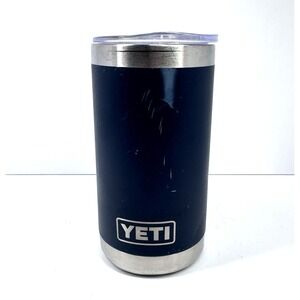 YETI Rambler Tumbler Navy‎ Blue Stainless Steel READ